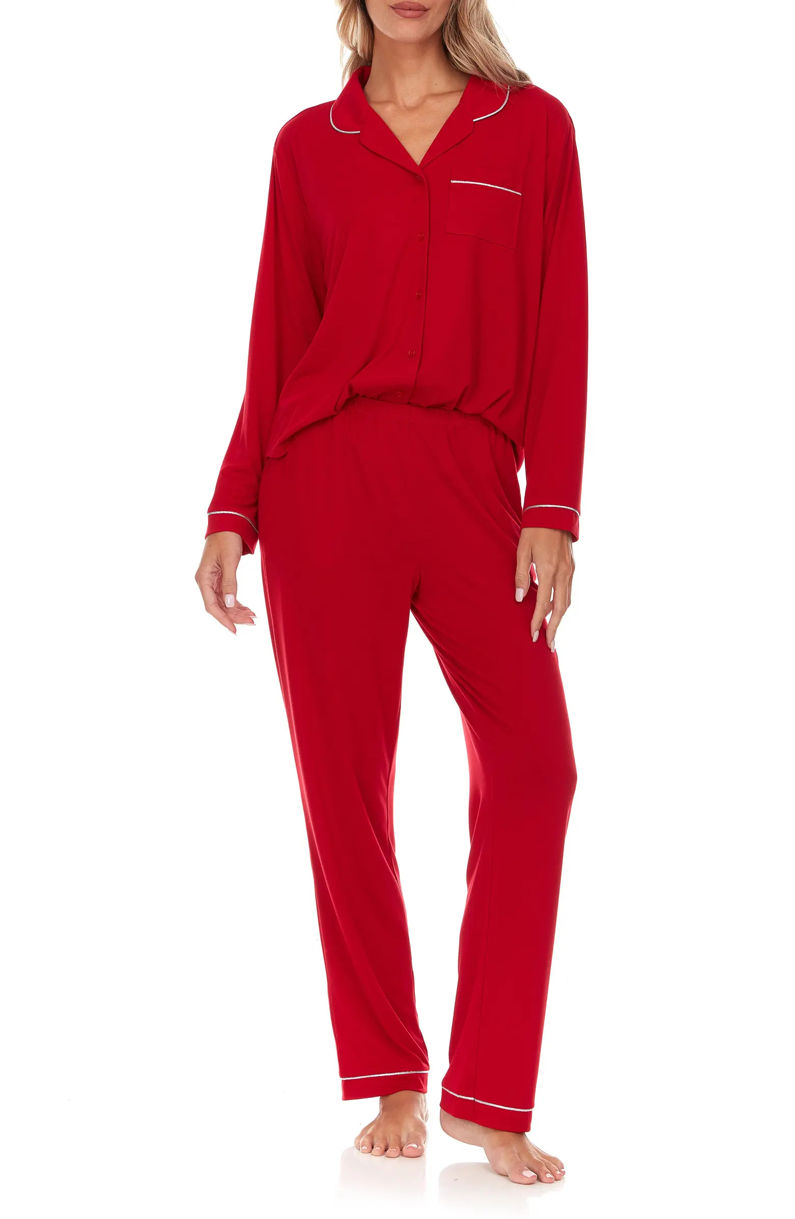 Alice Long Sleeve Top & Pants Pajamas | Nordstrom Rack
