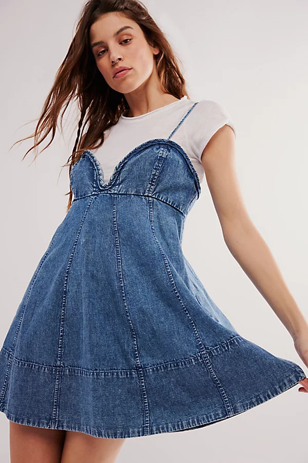 Altura Denim Mini Dress | Free People (Global - UK&FR Excluded)