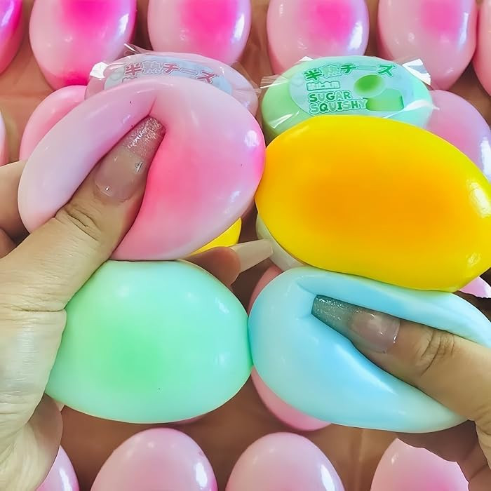 4Pcs Sticky Bread Slow Rising Squishy, Super Soft Slow Rising Squishies, Vibrant Bread Shape Sque... | Amazon (US)