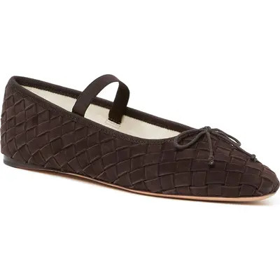 Loeffler Randall Leonie Leather Mary Jane Ballet Flat in Tmoro at Nordstrom, Size 8 | Nordstrom