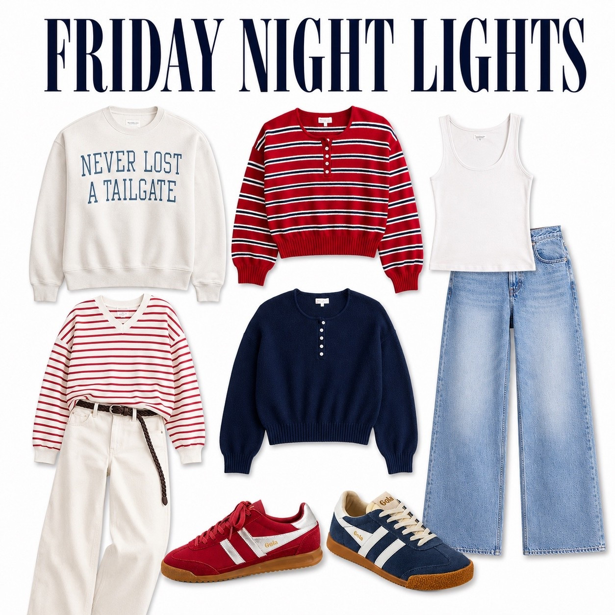 Mix and match for Friday night lights or pick your own school colors.... many options here to make most schools work!