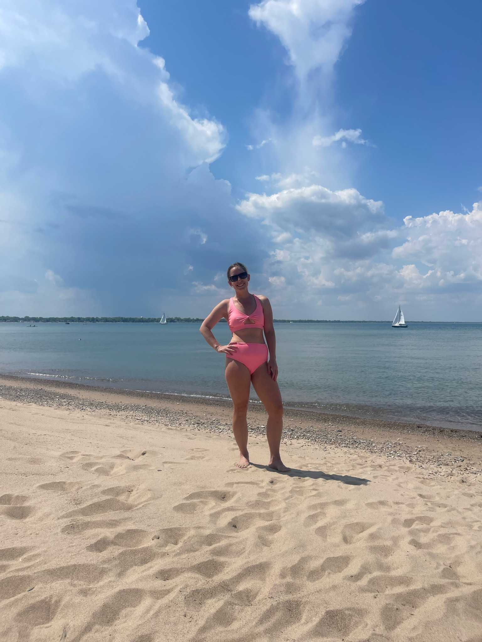 The cutest hot pink mom bathing suit! Currently 25% off use code:   extra20

#LTKSaleAlert #LTKSwim #LTKSeasonal