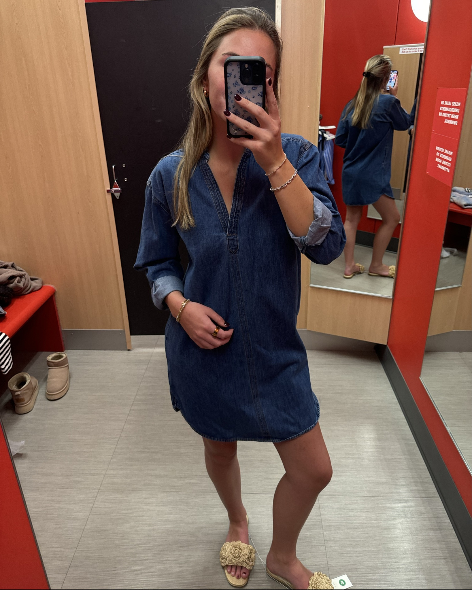 The most PERFECT denim dress!! Immediately had to take this home with me. Its great quality, looks expensive, and is so trendy!’ Cannot wait to wear this dress in the summer with some cute sandals as well as boots in the spring/fall! 🤞🏼🤞🏼

#LTKSaleAlert #LTKMostLoved #LTKFindsUnder50