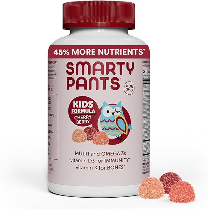 SmartyPants Kids Multivitamin Gummies: Omega 3 Fish Oil (EPA/DHA), Vitamin D3, C, Vitamin B12, B6... | Amazon (US)