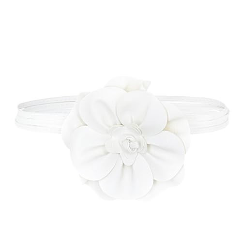 TeeYee Damen PU Leder Blumen Gürtel Boho Wickelgürtel Flechtgürtel Taillengürtel Schmaler Gürtel für Kleid Weiß | Amazon (DE)