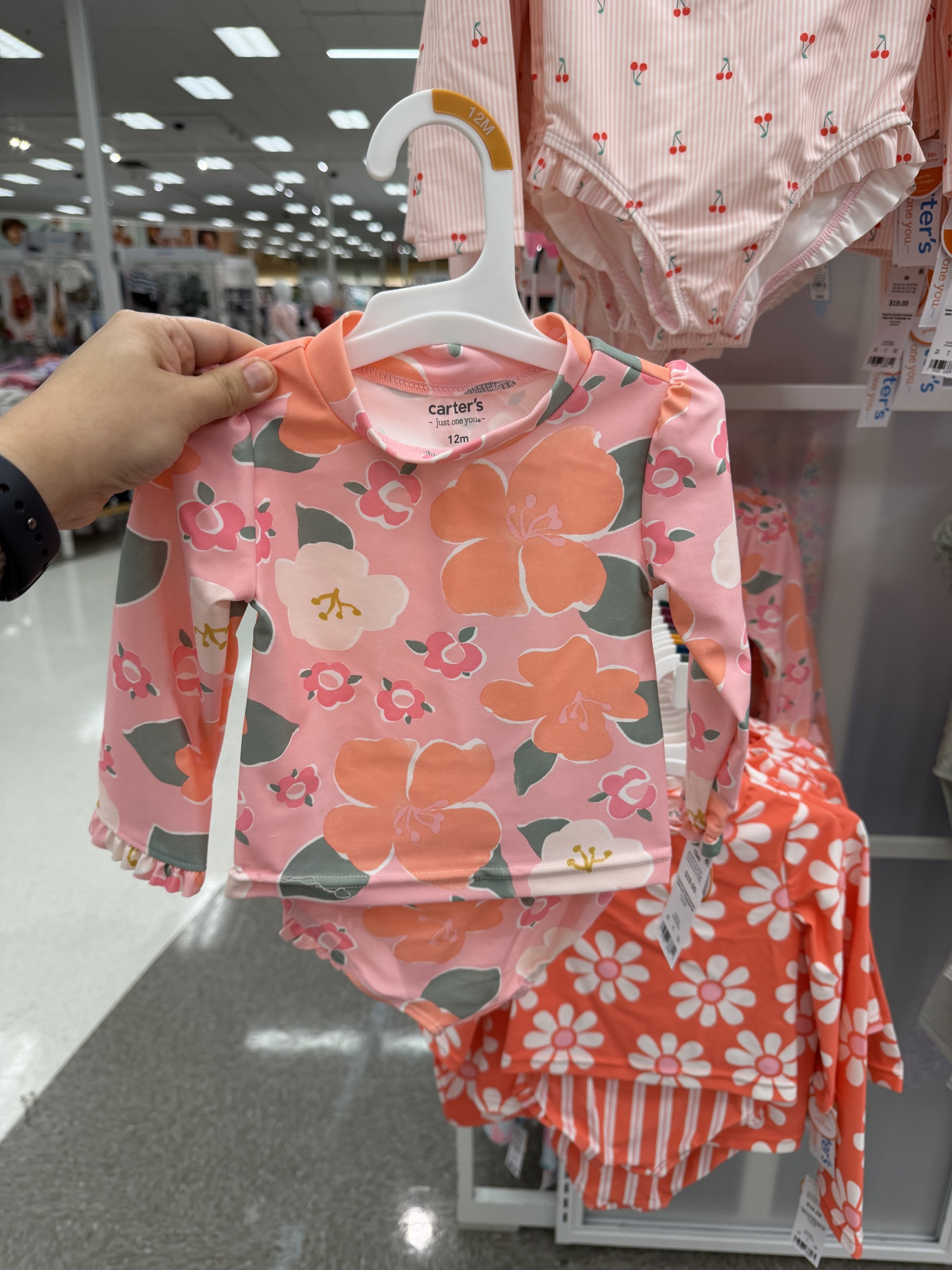 New bathing suits for kids at Target! 

Carter's Just One You Toddler Girls' Long Sleeve Floral 2PC Rash Guard
Swimsuit Sets 

#LTKKids #LTKSeasonal #LTKmomlife