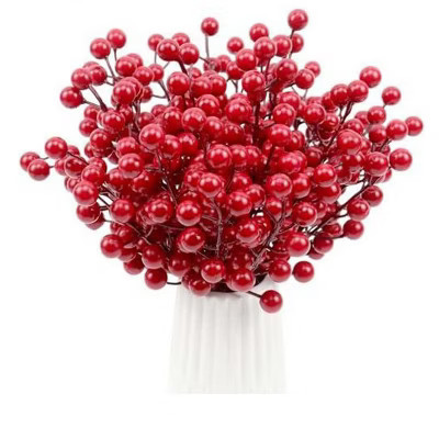 Aoibox 30 Pack Artificial Red Berry Stems 8.3 Inch Christmas Holly Berries for Tree Wreath DIY Crafts Holiday Home Decorations | Target