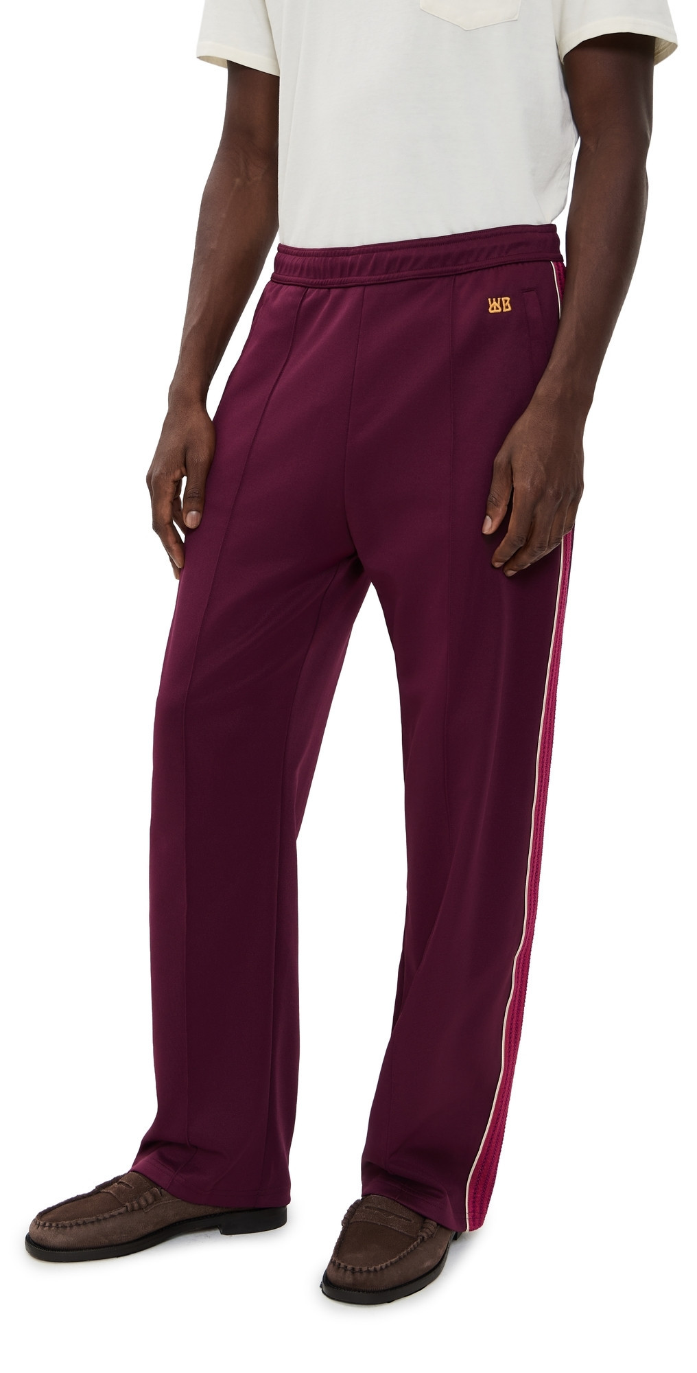 Wales Bonner Essence Track Pants Burgundy L | Shopbop