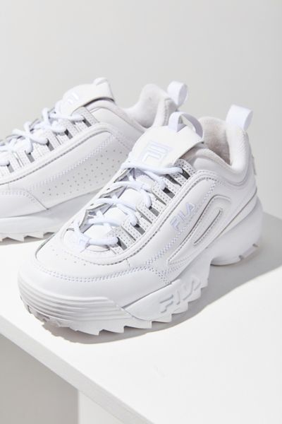FILA Disruptor 2 Premium Mono Women's Sneaker - White 5 at Urban Outfitters | Urban Outfitters (US and RoW)