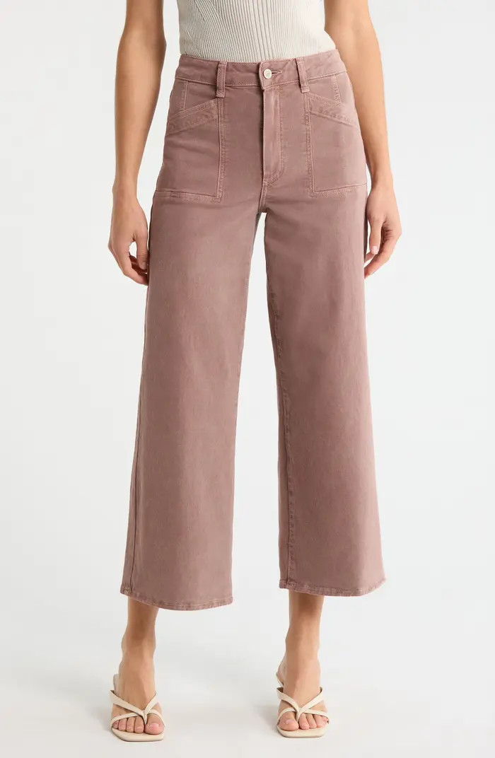 Anessa High Waist Ankle Wide Leg Jeans | Nordstrom