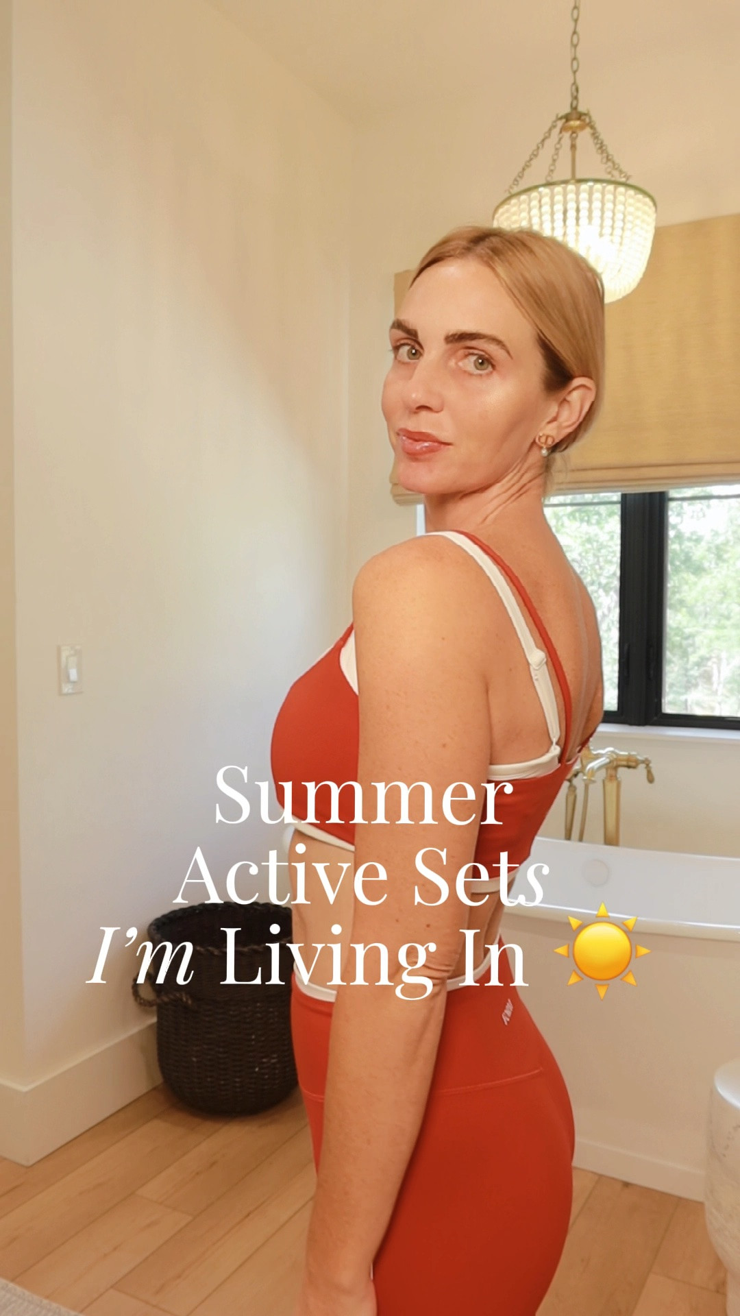 Who else needs a new active set to stay motivated this summer ☀️ Which color is your favorite: red, yellow, or pink? 👇 Linking all of them in my bio! 🤍

#ActivewearStyle
#MatchingSet
#AthleisureLook
#pilatesoutfit 
#SummerOutfitInspo