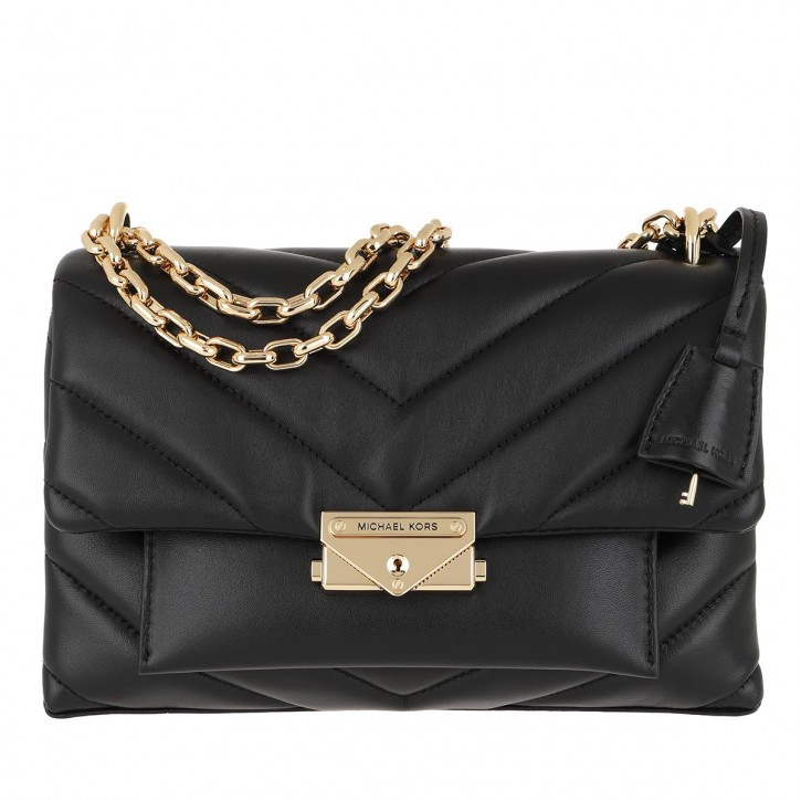 Michael Kors Cece Md Canvas Chain Shoulder Black in schwarz | fashionette | Fashionette (DE)