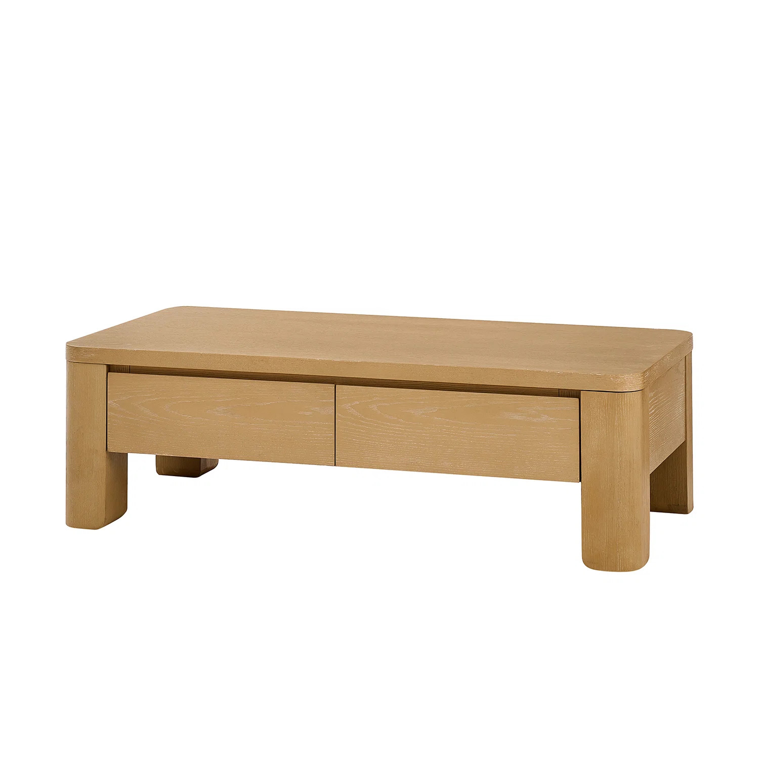 Inkwell Farmhouse Drawer Storage Coffee Table With Solid Wood Legs | Wayfair North America
