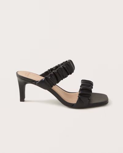 Women's Scrunchie Heel Sandals | Women's Shoes | Abercrombie.com | Abercrombie & Fitch (US)