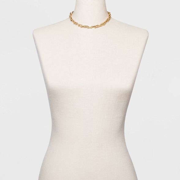 SUGARFIX by BaubleBar Gold Link Chain Collar Necklace - Gold | Target