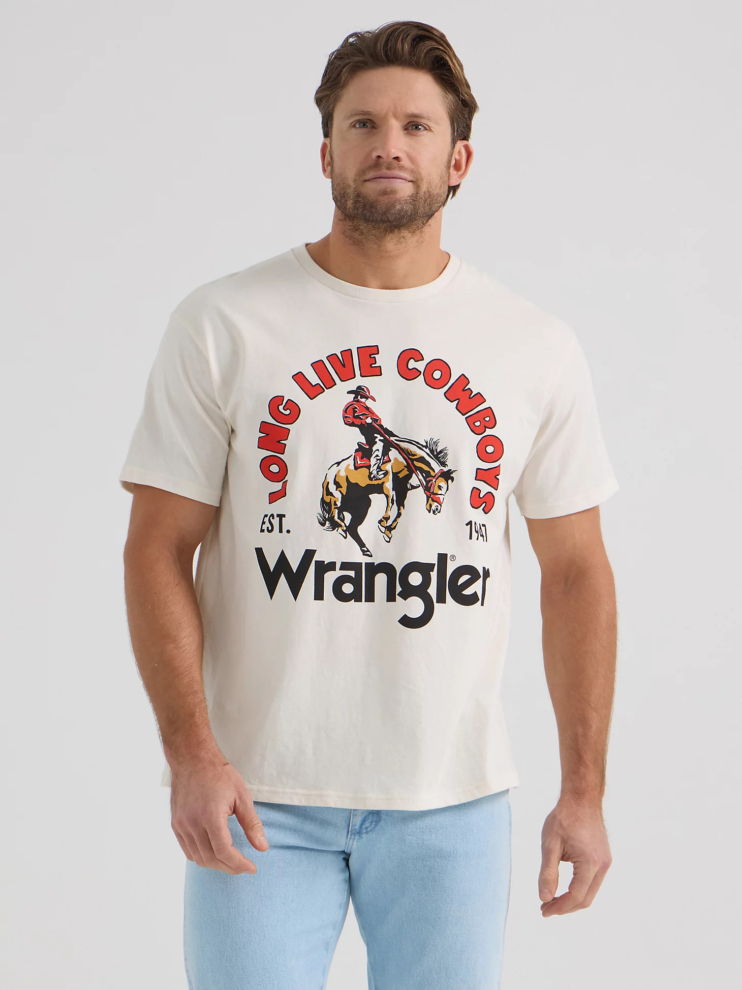 Wrangler x Diamond Cross Giddy Up Tee in Marshmallow | Wrangler