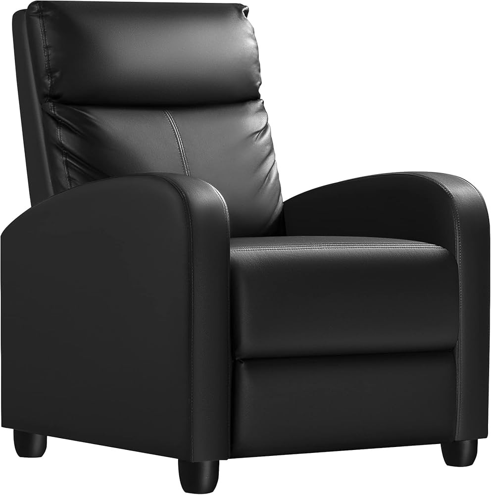 Homall Recliner Chair, Recliner Sofa PU Leather for Adults, Recliners Home Theater Seating with L... | Amazon (US)