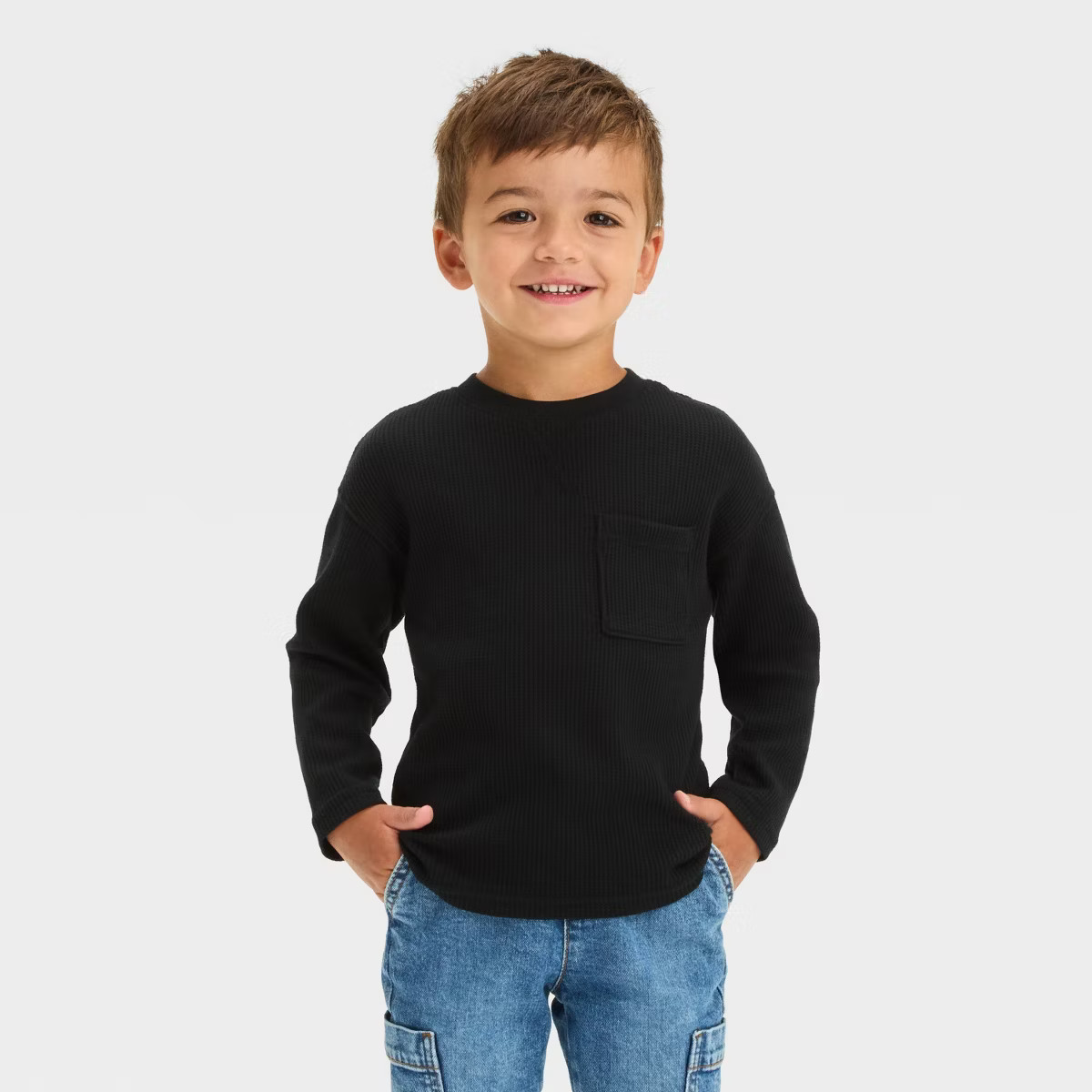 Toddler Boys' Long Sleeve Thermal Shirt - Cat & Jack™ | Target