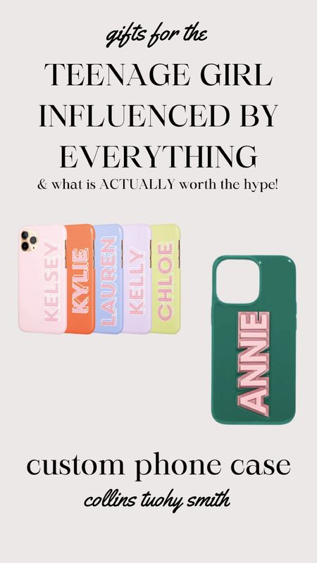 GIFT GUIDE SERIES: all girls love custom phone cases with their names on them 🫶🏼🫶🏼🫶🏼 just a cute personalized stocking stuffer!

#LTKSeasonal #LTKGiftGuide #LTKHoliday