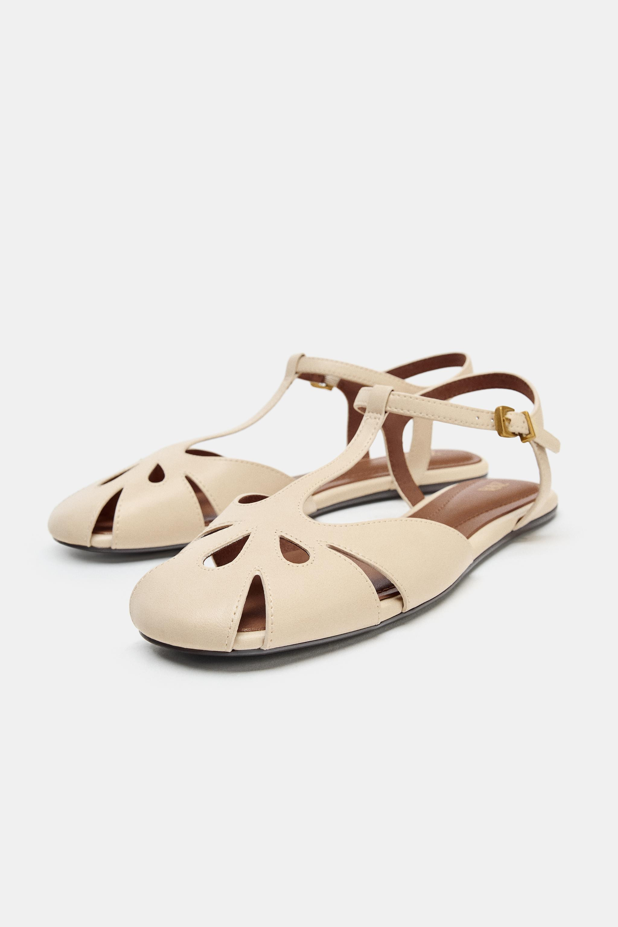 FLAT CAGE SANDALS | Zara US