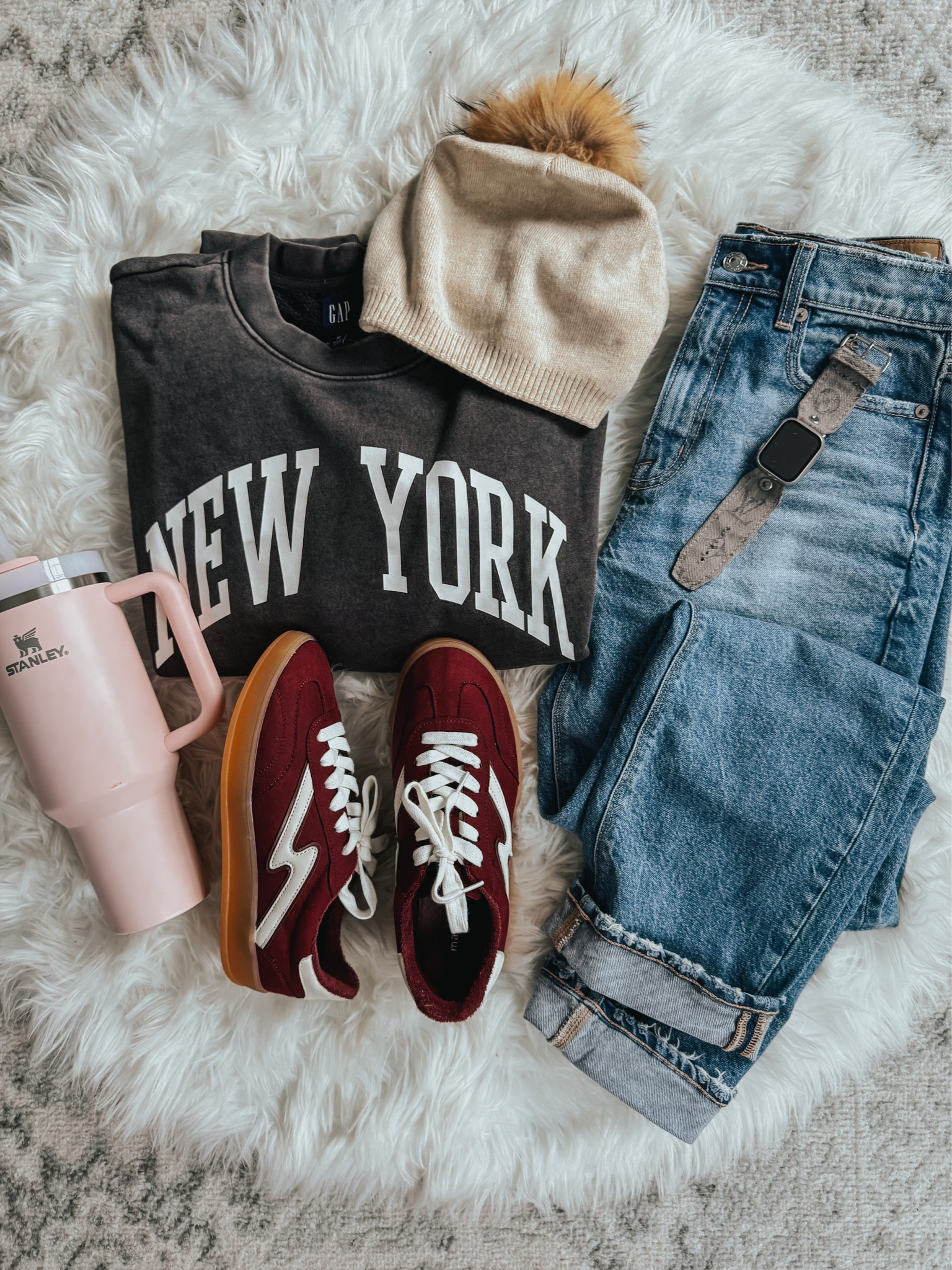 Been living in this sale outfit for the last 2 days! 
Graphic sweatshirt medium 
Straight leg jeans tts
Burgundy sneakers tts

#LTKStyleTip #LTKOver40 #LTKSaleAlert