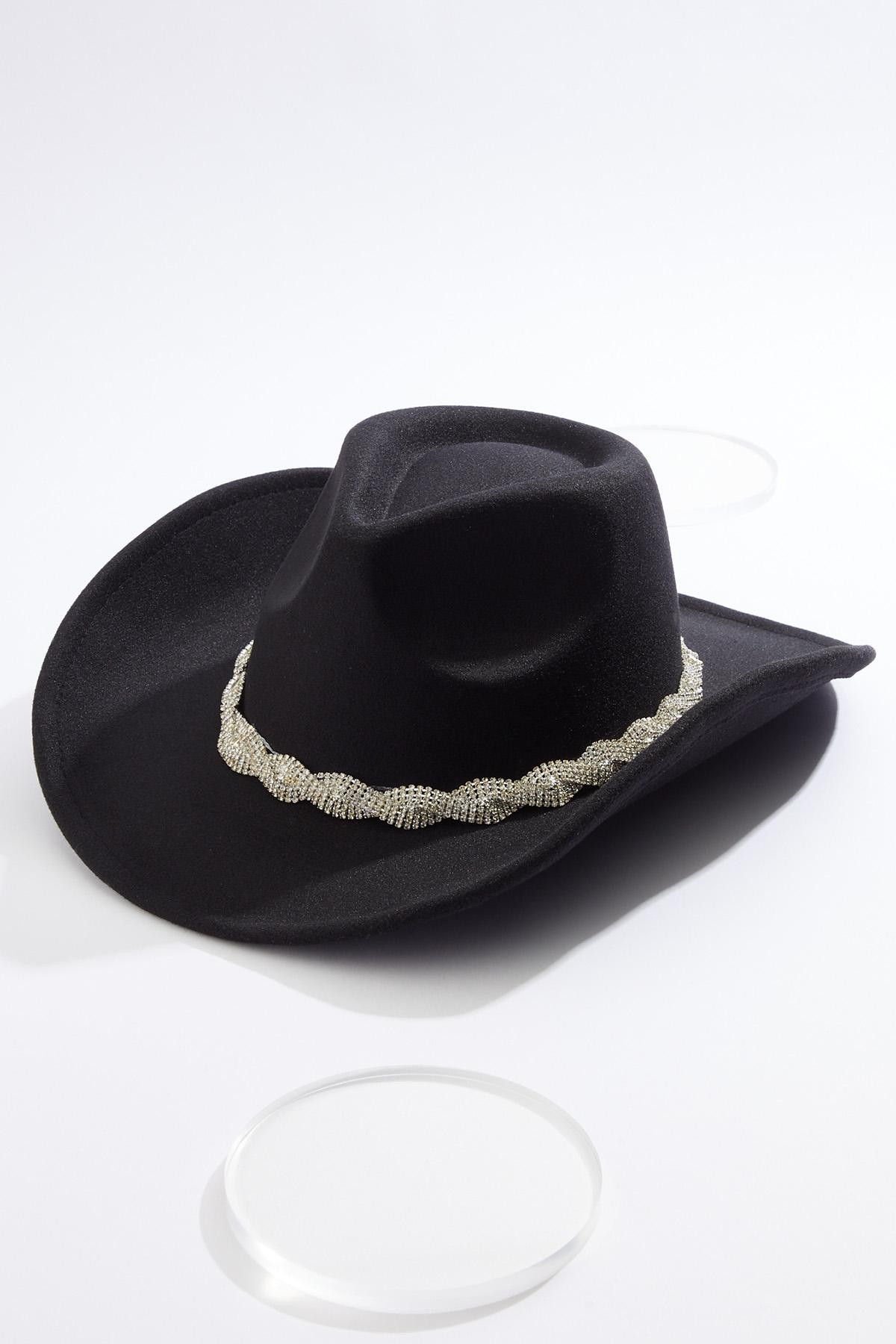 Braided Rhinestone Cowboy Hat | Cato Fashions
