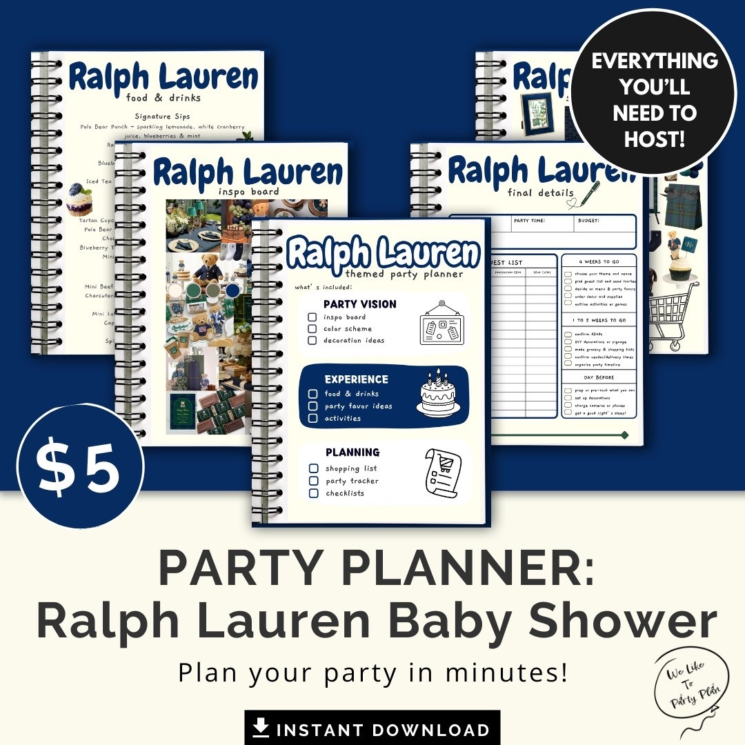 Ralph Lauren Baby Shower Party Planner 

#LTKBaby #LTKHoliday