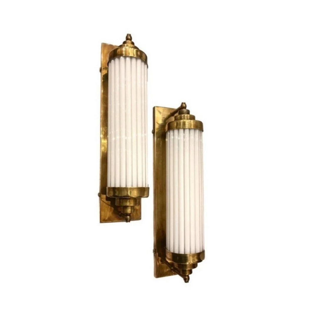 Pair Skyscraper Vintage Art Deco Light Old Lamp Wall Sconces - Etsy | Etsy (US)