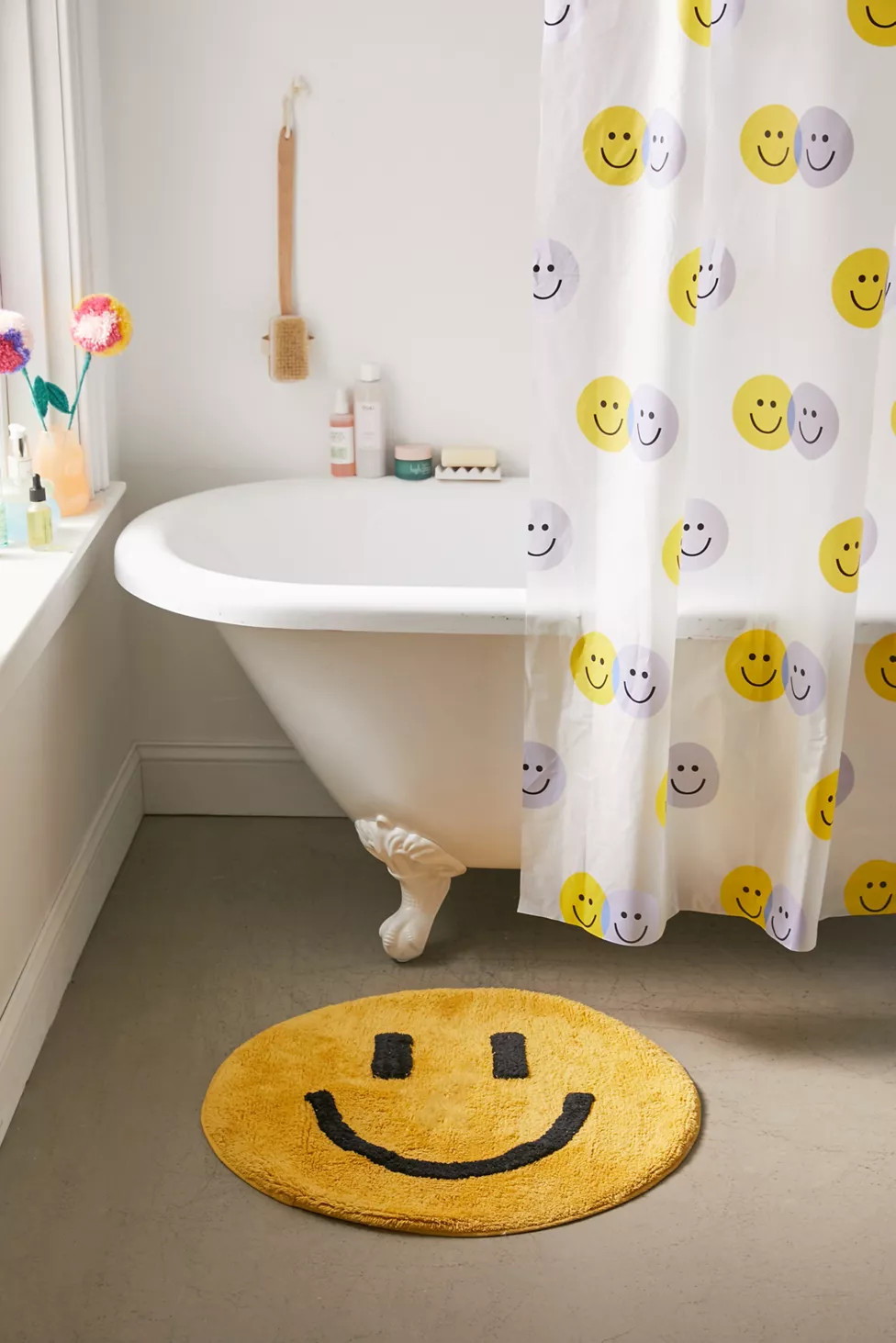 Happy Face Bath Mat | Urban Outfitters (US and RoW)