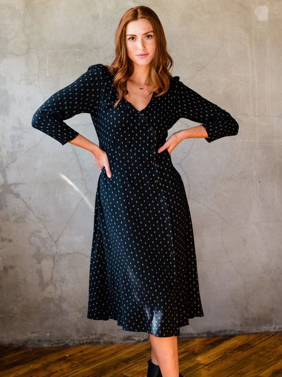Lena Wrap Over Dress | ABLE Clothing