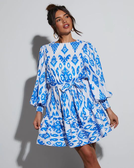 Channing Printed Woven Mini Dress | VICI Collection