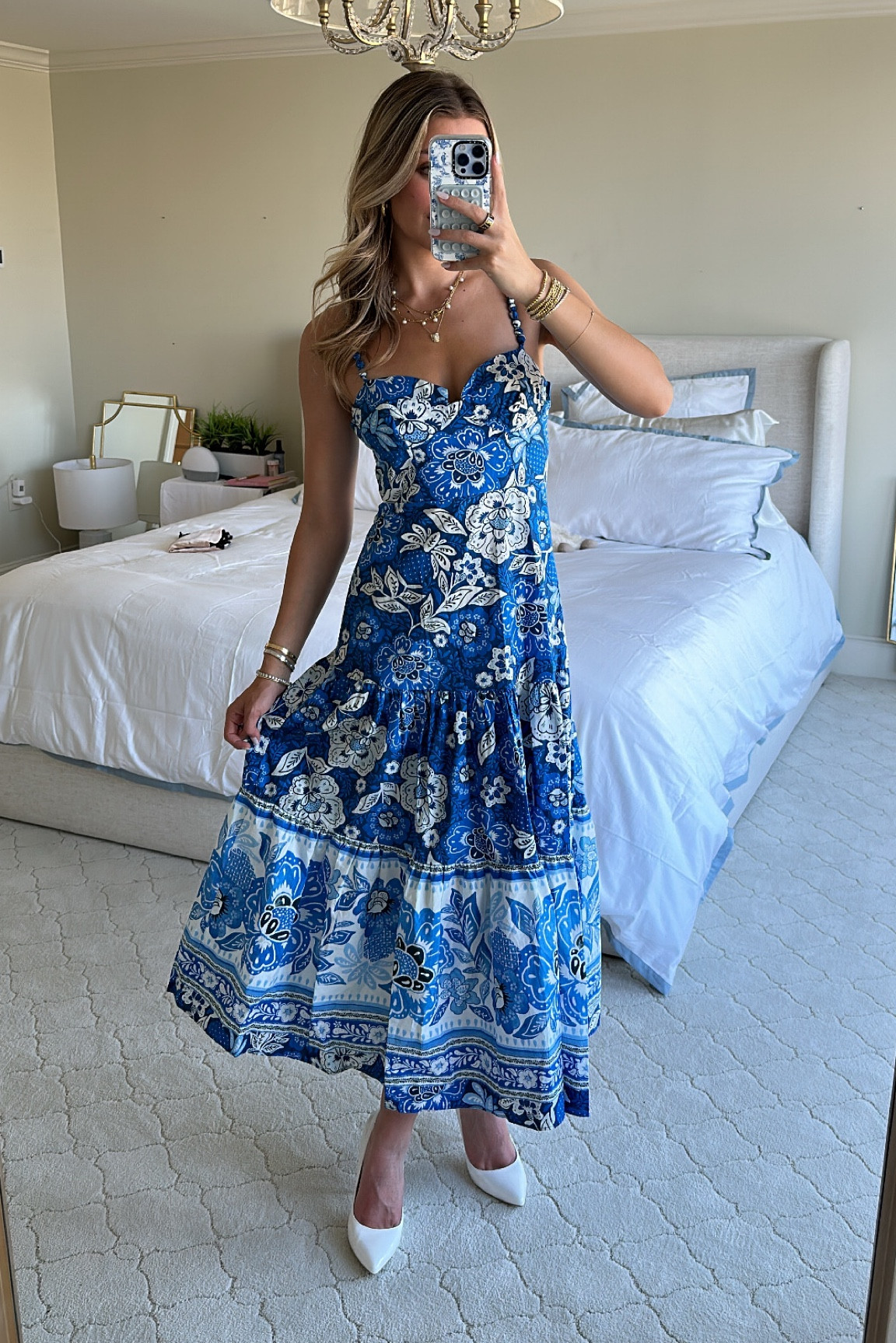 Loving this dress as a transitional summer to fall dress!! Perfect for a wedding guest dress!!💙 

#LTKwedding #LTKparties #LTKSeasonal