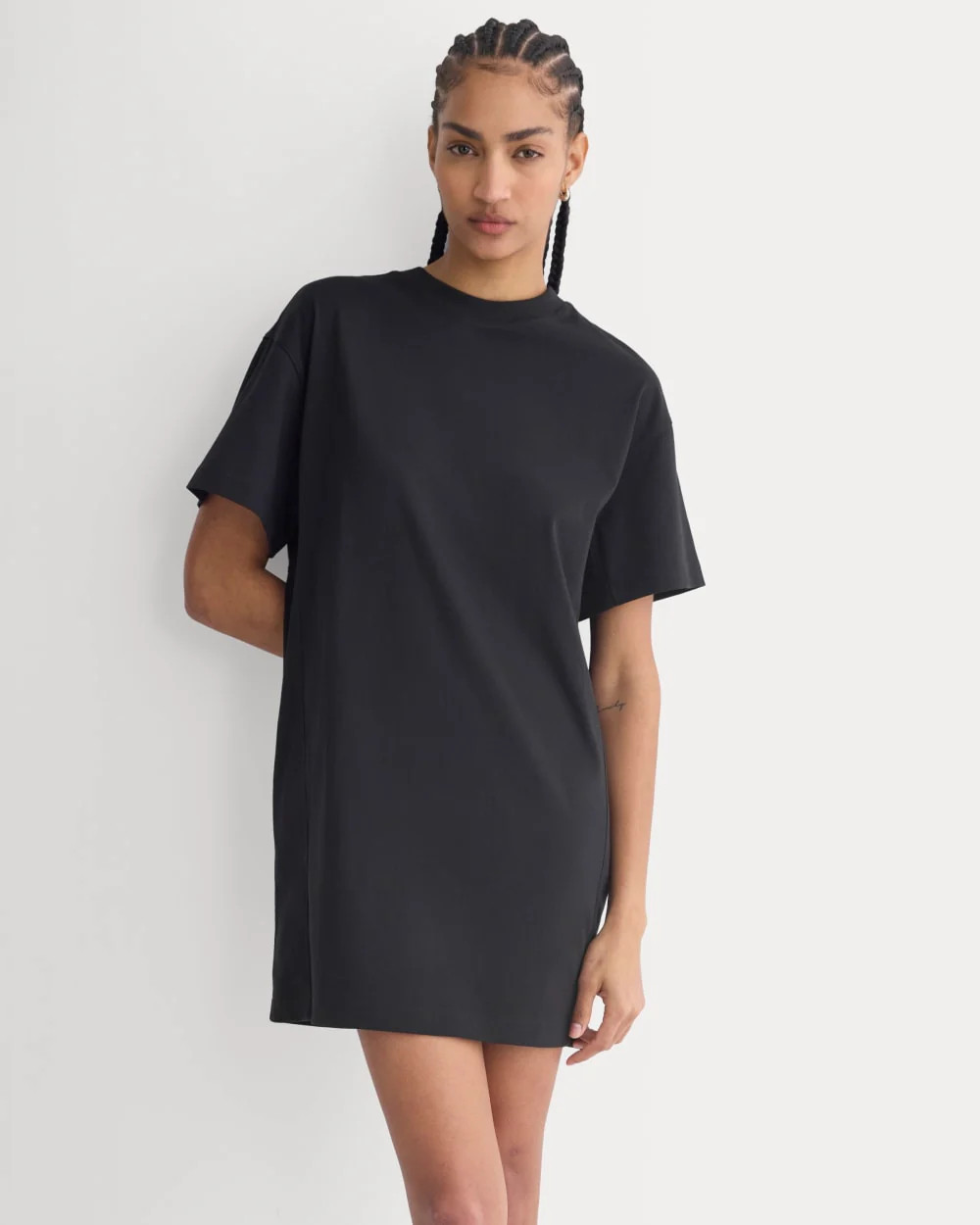 Weekend Tee Mini Dress | Black | Everlane
