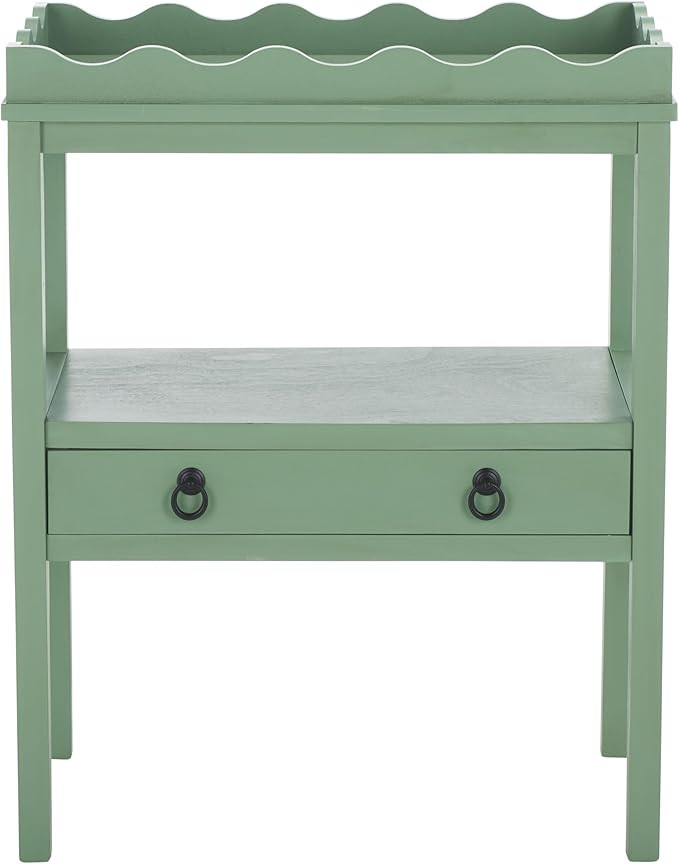 SAFAVIEH Home Collection Darlyn Sage Green 1-Drawer Rectangle Accent Table | Amazon (US)