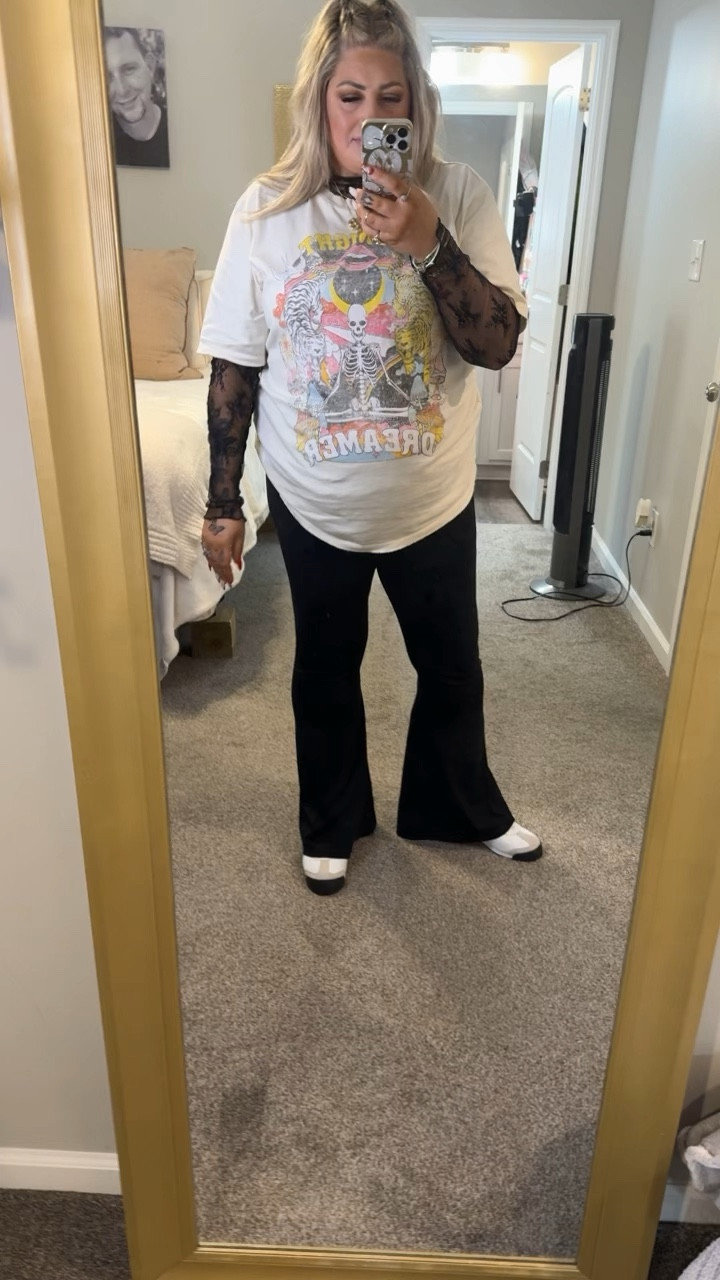 Such a cute way to style a graphic tee with this lace top underneath! This lace top will elevate any outfit! 

#LTKplussize #LTKstyletip #LTKfindsunder50