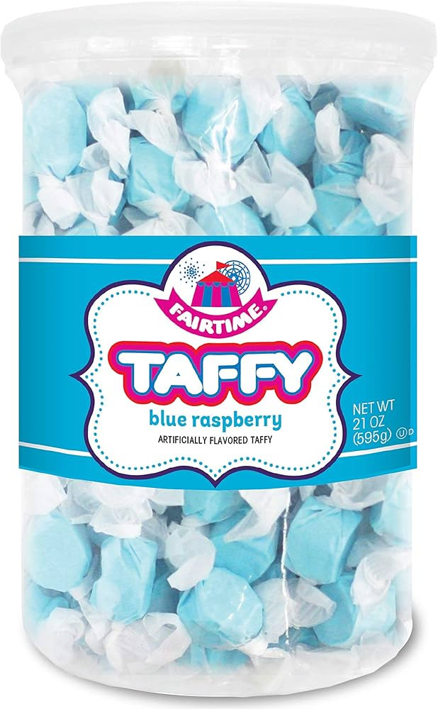Fairtime Taffy Bulk Blue Candy for Candy Buffets, Blue Raspberry Taffy, Blue Raspberry Candy, Bul... | Amazon (US)