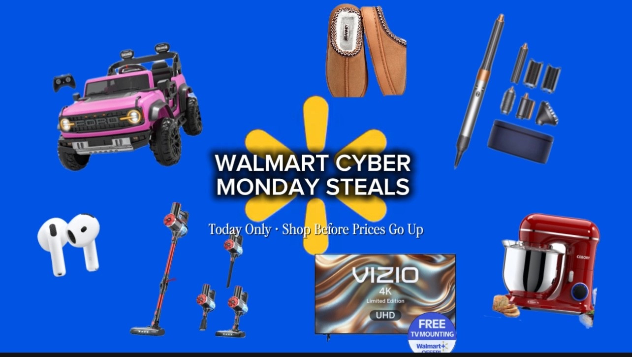 Walmart Cyber Monday STEALS are live! 🛒✨
Today only — prices are wild right now 😭🔥
I rounded up the best deals so you don’t have to dig.
Everything is linked below 💙👇
