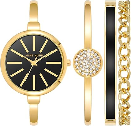 Anne Klein Women's Bangle Watch and Bracelet Set | Amazon (US)