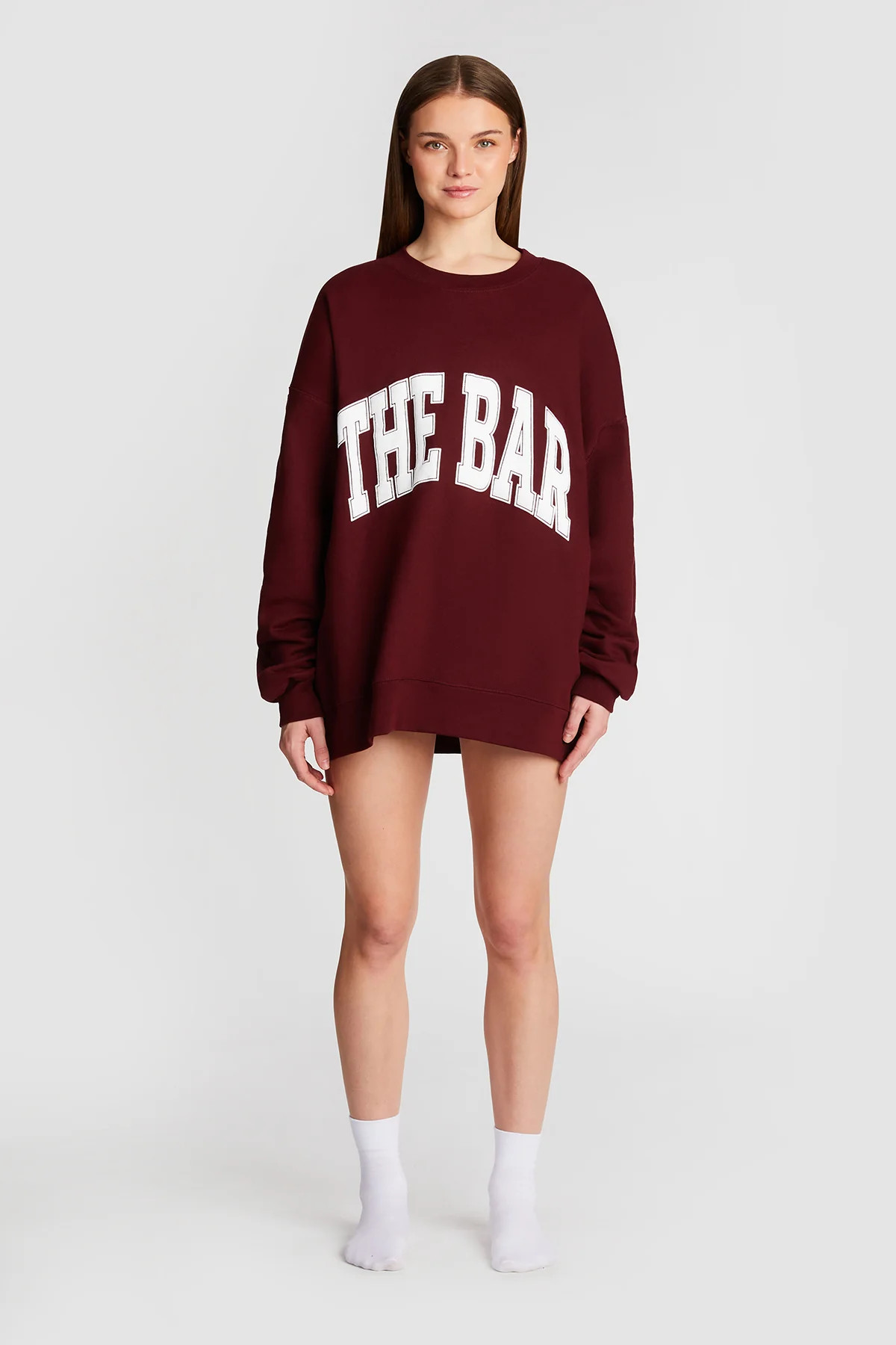 VARSITY SWEATSHIRT MAROON | The Bar