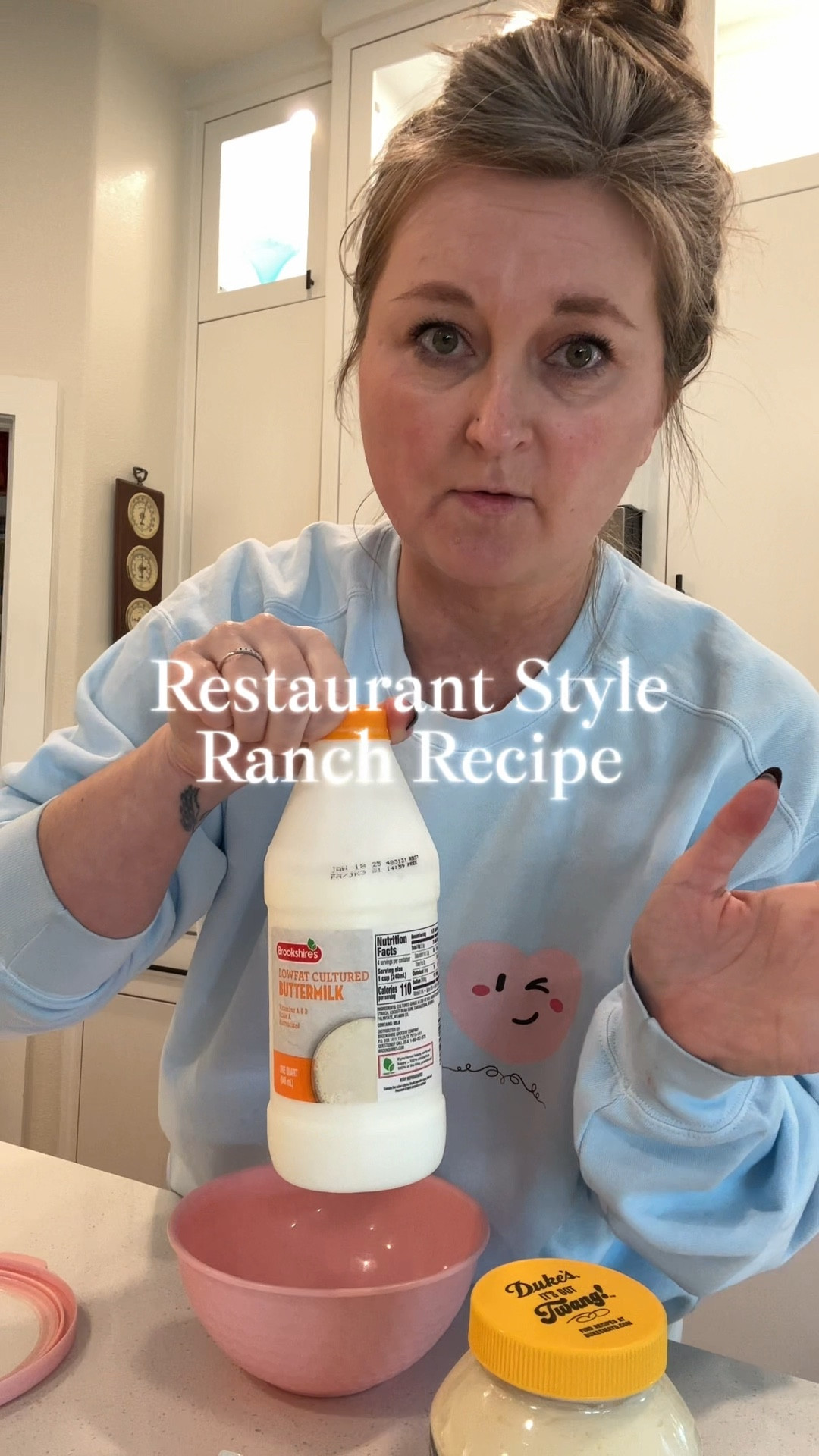 Restaurant Style Ranch Recipe with all ingredients 😋 super easy ranch that tastes just as good as the stuff we get at a restaurant! 

#LTKParties #LTKHome