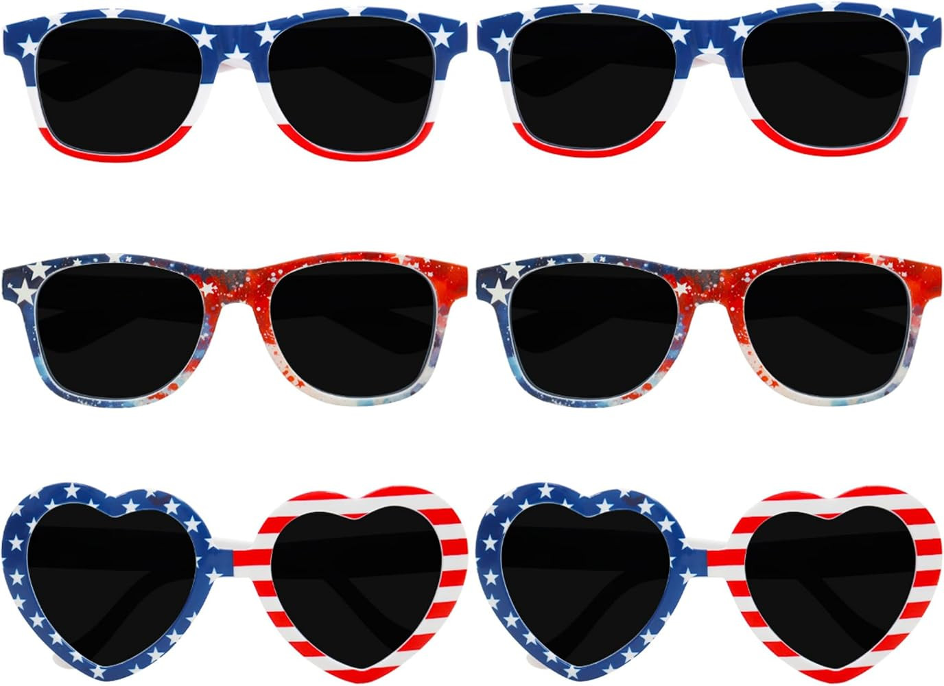 American Flag Sunglasses - UV Protective Patriotic Eyewear for Men & Women - Stylish Lightweight ... | Amazon (US)