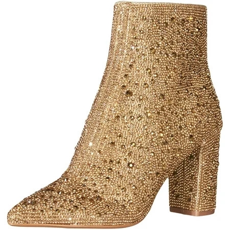 Betsey Johnson Women s Cady Ankle Boot 8 Gold | Walmart (US)