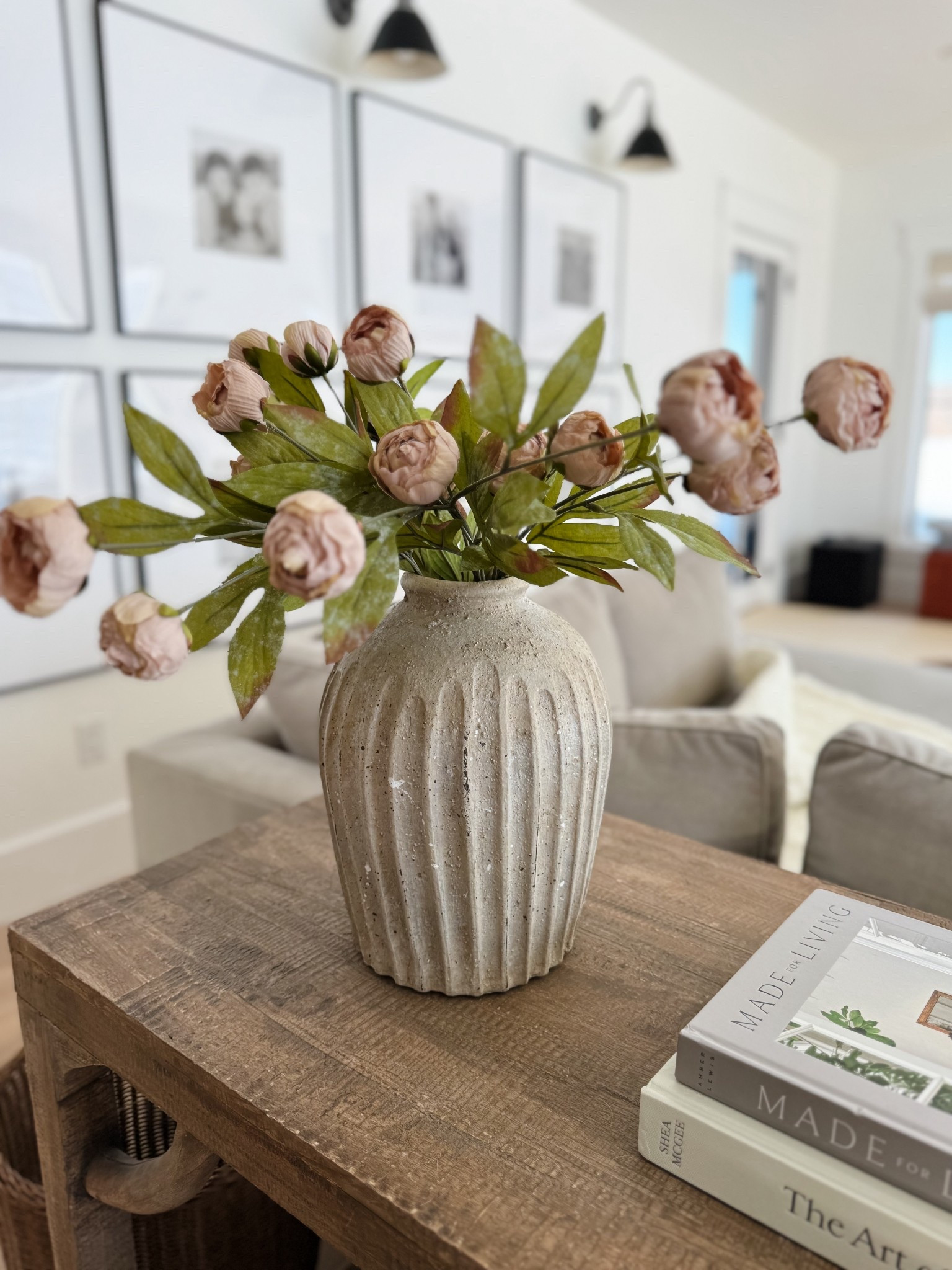 Absolute gorgeous combo for spring into summer
Pottery barn terracotta pottery vase
Faux peonies
Tan and cream peonies 

#LTKSeasonal #LTKHome #LTKU