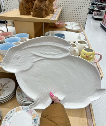 the best bunny platter to use for any spring or Easter events you have this yearr

#LTKhome #LTKSeasonal