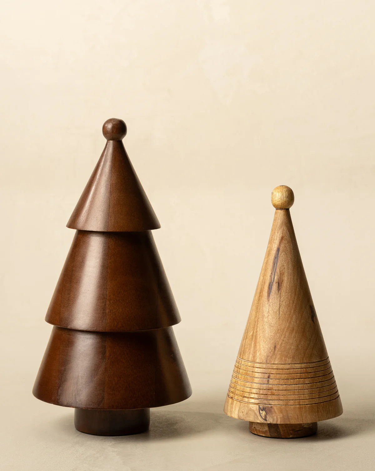 Carved Wood Mantel Trees (Set of 2) | McGee & Co. (US)