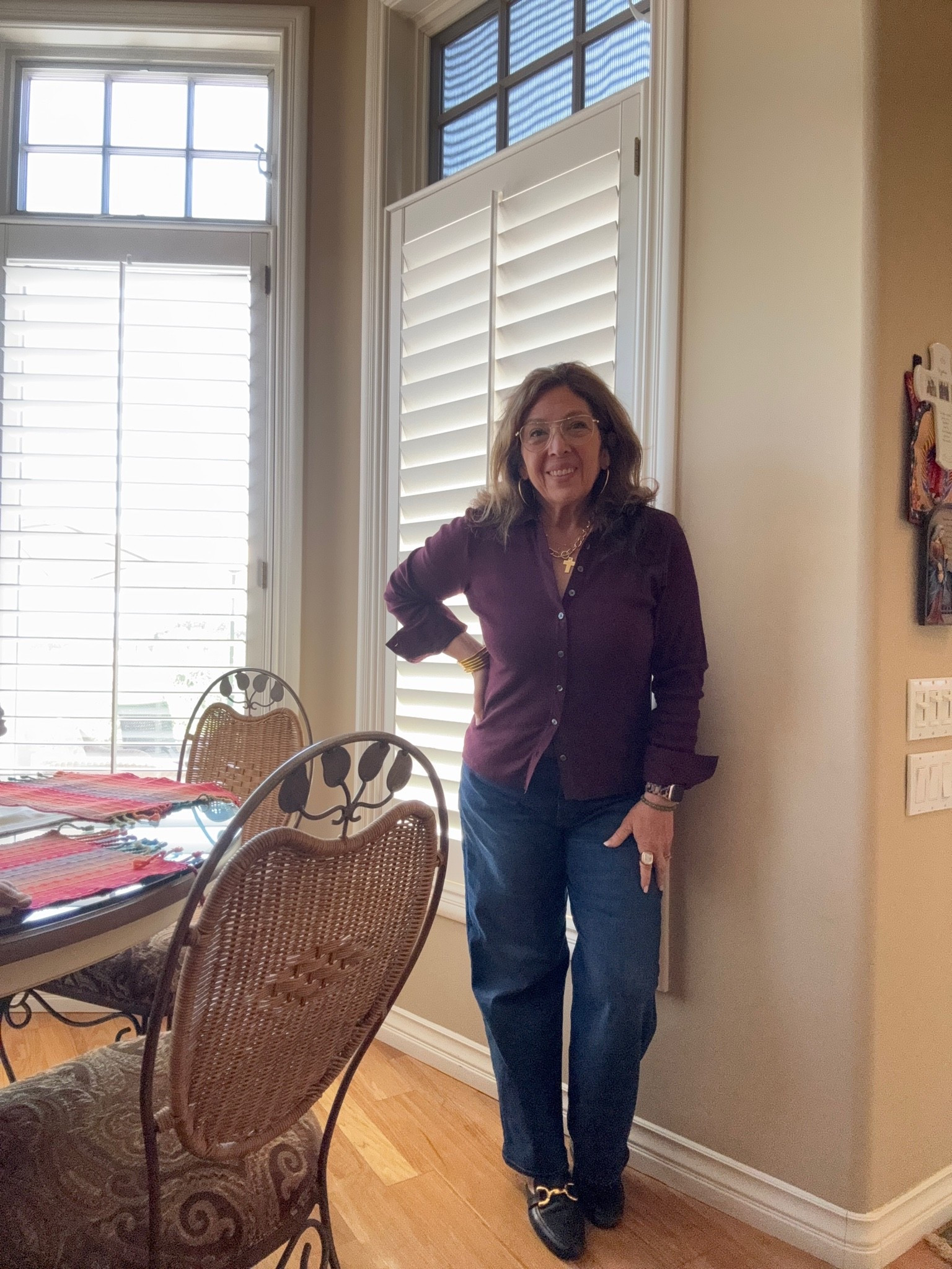 Easy weekend outfit while visiting my folks in SoCal
Top from JMcLaughlin and jeans from Madewell. 
Everything is true to size.

#LTKdayinmylife #LTKootd #LTKgrwm