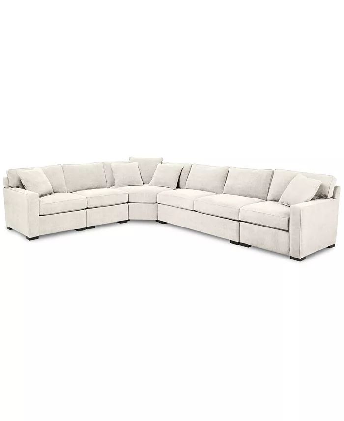 Radley 5-Pc Fabric Sectional with Apartment Sofa, Created for Macy's | Macys (US)