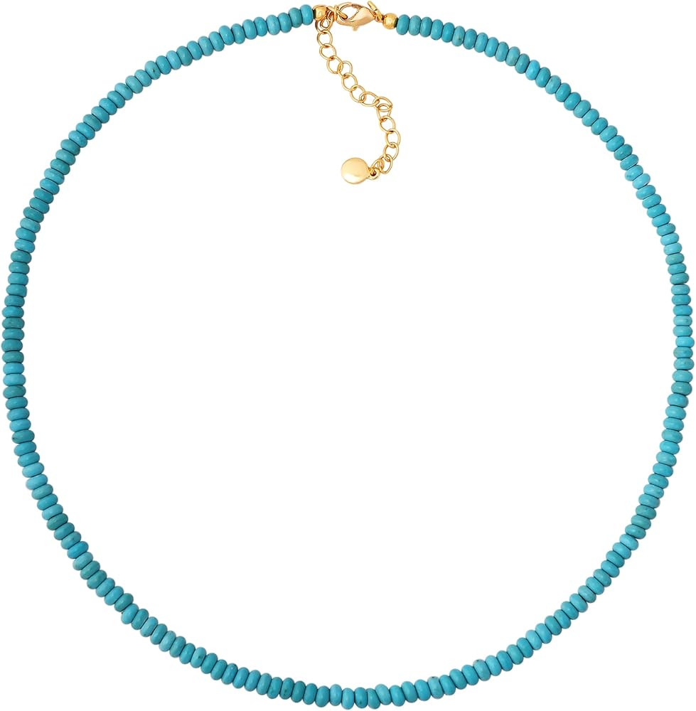 Sacina Boho Trendy Colorful Beaded Choker Necklace, Crystal Necklace, Hippie Necklace, Summer Nec... | Amazon (US)