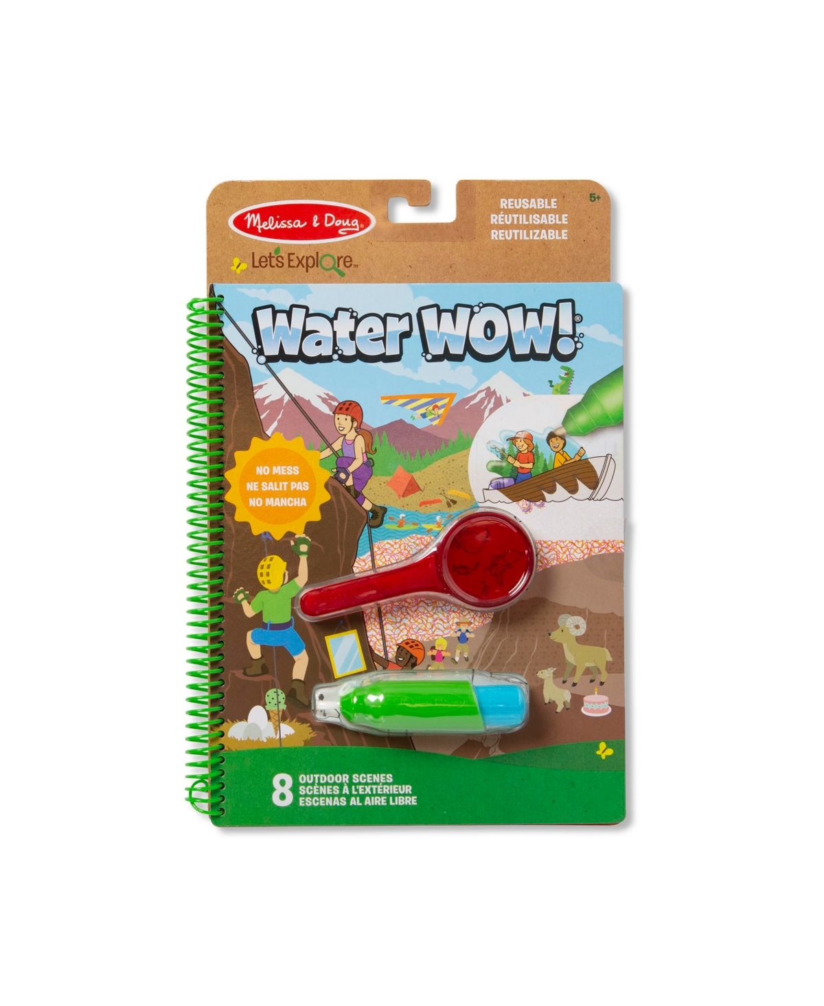 Melissa and Doug Lets Explore Water Wow Outdoor Adventure Deluxe Water-Reveal Pad Reusable On The Go | Macys (US)