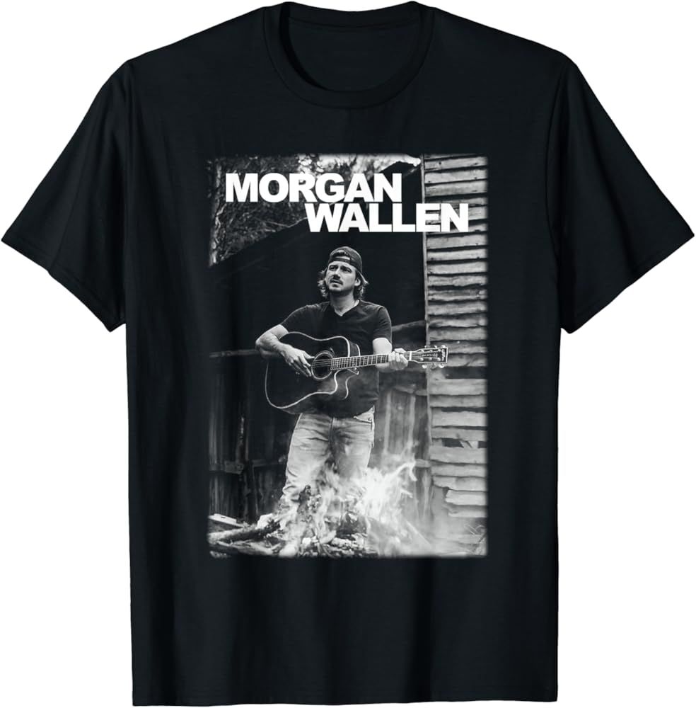 Official Morgan Wallen Guitar Photo T-Shirt | Amazon (US)